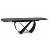 Signal Meble Valgomojo stalas INFINITY CERAMIC, 160-240x95x76 cm, juodas