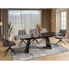 Signal Meble Valgomojo stalas Bacardi, 160-240 x 90 cm, juoda