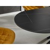 Signal Meble Valgomojo stalas Gaston Ceramic 140, 140 x 80 cm, juoda