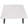 Signal Meble Valgomojo stalas SIGNAL Rion 80x80x76 cm, balta/juoda
