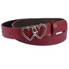 Moteriškas odinis diržas 2,5 cm, bordo
