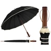 Didelis 128 cm skėtis unisex VELVETTA-3, juodas