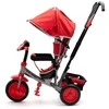 Baby Mix Lux Trike raudonas triratukas su LED lemputėmis