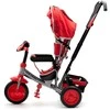 Baby Mix Lux Trike raudonas triratukas su LED lemputėmis