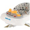 Baby Mix vaikštynė su vairu ir silikoniniais cappuccino spalvos ratukais