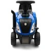Baby Mix New Holland geltonas traktorius su traktoriumi ir įrankiais