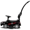 Baby Mix RACER juodos spalvos kūdikis su garsu ir kreiptuvu