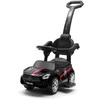 Baby Mix RACER juodos spalvos kūdikis su garsu ir kreiptuvu
