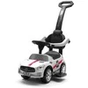 Baby Mix RACER baltas kūdikių šokinukas su garsu ir kreiptuvu