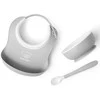 BabyBjorn Baby Feeding Set - komplektas do karmienia, 3 vnt. | Light Pilkas