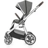 BabyStyle Oyster 3 stilingas vaikiškas vežimėlis | Pilkos/Sidabro spalvos "Mercury Silver"