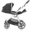 BabyStyle Oyster 3 stilingas vaikiškas vežimėlis | Tamsiai pilkos/sidabro spalvos "Caviar Silver"