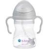 B.BOX - Gertuvė su šiaudeliu 240ml, pilkas