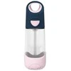 B.BOX - Tritano buteliukas su šiaudeliu 450 ml, indigo rožinis