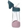 B.BOX - Tritano buteliukas su šiaudeliu 450 ml, indigo rožinis