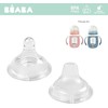 BEABA PAKAITINIAI ŽINDUKAI (2 VNT.) MOKOMAJAM BUTELIUKUI-GERTUVEI 2IN1, 210 ML