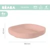 BEABA SILIKONINĖ DUGNU PRILIMPANTI LĖKŠTĖ, COTTON CANDY