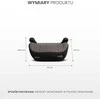 Automobilinė kėdutė-paaukštinimas Caretero Tiger I-size, 15-36 kg, juoda