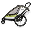 Hamax Breeze One - vienvietė 2in1 dviračio priekaba vienam vaikui | Balta/Žalia