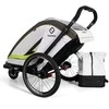 Hamax Breeze One - vienvietė 2in1 dviračio priekaba vienam vaikui | Balta/Žalia