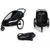 Hamax Breeze Twin - 2in1 dviračio priekaba dviem vaikams | Navy/Kreminis