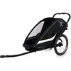 Hamax Breeze Twin - 2in1 dviračio priekaba dviem vaikams | Navy/Kreminis