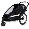 Hamax Breeze Twin - 2in1 dviračio priekaba dviem vaikams | Navy/Kreminis