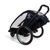 Hamax Breeze Twin - 2in1 dviračio priekaba dviem vaikams | Navy/Kreminis