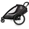 Hamax Cocoon One - vienvietė 2in1 dviračio priekaba, priekaba ir vežimėlis | Pilka/juoda