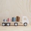Kids Concept Vaikiškas konceptas – rūšiavimo sunkvežimis su priekaba | Daugiaspalvis (AIDEN)
