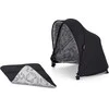 Petite&amp;Mars Royal 2/3 Hood - vežimėlio gaubtas + dvigubas įdėklas | Tobulas Juodas