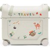 Kelioninis Stokke JetKids BedBox – vaikiškas lagaminas su lovos funkcija | Jūros žalia
