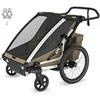 Thule Chariot Cross 2 Dviguba dviračio priekaba | G3 išblukęs chaki