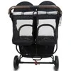 Valco Baby Snap Duo Trend SPORT – dvivietis vežimėlis | juodos spalvos