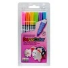 Marvy Uchida Markeriai įvairių paviršių dekoravimui Marvy Decocolor Paint Marker Fine #200-6C Hot Colors. 6vnt.