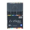 Marvy Uchida Permanentiniai markeriai teptukiniu antgaliu "Le Plume Permanent" #3000-24B 24 vnt.