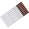 Bbq Expert Iešmas šašlykams, liulia kebabui su medine rankena 3x20x450mm