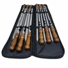 Bbq Expert Nerūdijančio plieno iešmų rinkinys (450×20×3 mm ir 450×12×3 mm) su dėklu, 12 vnt.