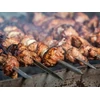 Bbq Expert Nerūdijančio plieno iešmų rinkinys (480×12×3 mm) ir šašlykų nuėmimo peilis su dėklu, 12 vnt.