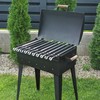 Bbq Expert Šašlykinė su dangčiu ir lentynomis 60x35x20 cm, metalo storis 4mm