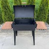 Bbq Expert Šašlykinė su dangčiu ir lentynomis 60x35x20 cm, metalo storis 4mm