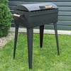 Bbq Expert Šašlykinė su dangčiu ir lentynomis 60x35x20 cm, metalo storis 4mm
