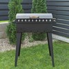 Bbq Expert Šašlykinė su dangčiu ir lentynomis 60x35x20 cm, metalo storis 4mm