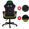 Žaidimų kėdė Huzaro Force 4.4, RGB juoda