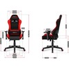 Žaidimų kėdė vaikams Huzaro Ranger 6.0, Juodos/Raudonos spalvos