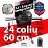 Get Red GET Raudonas KAMADO KEPSNINĖ 24 colių (60 cm) ir 12l kazano komplektas