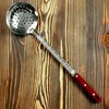 Kapgir Kiaurasamtis uzbekiškam kazanui 45 cm su medine rankena (gilus)