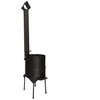 Kazanas su krosnele, 10 L (kazanas Namangan) ir 360 mm krosnelė (plienas 3 mm)