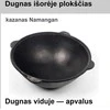 Kazanas su krosnele, 10 L (kazanas Namangan) ir 360 mm krosnelė (plienas 3 mm)