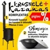 Namangan Komplektas: Krosnelė kazanui 3mm + Uzbekiškas kazanas 12L